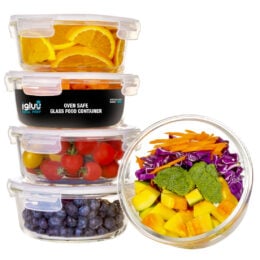 Round Glass Containers