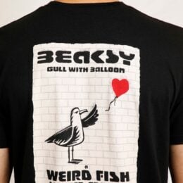 Beaksy Back Print Artist T-Shirt Black